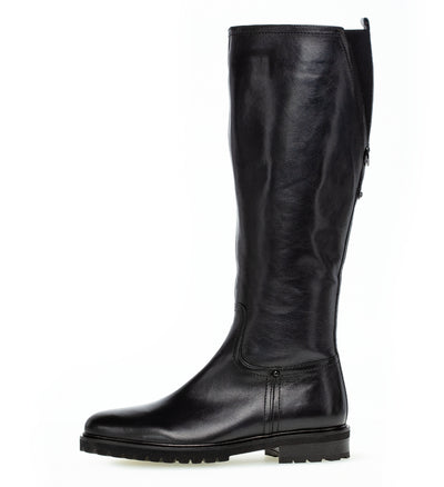 GABOR 71.629.26 - FLAT HEEL LONG BOOT - DARK NAVY