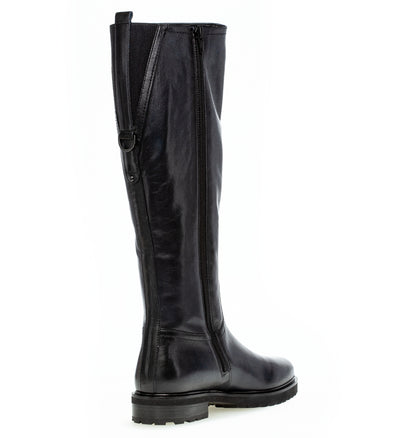 GABOR 71.629.26 - FLAT HEEL LONG BOOT - DARK NAVY