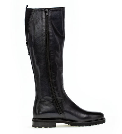 GABOR 71.629.26 - FLAT HEEL LONG BOOT - DARK NAVY