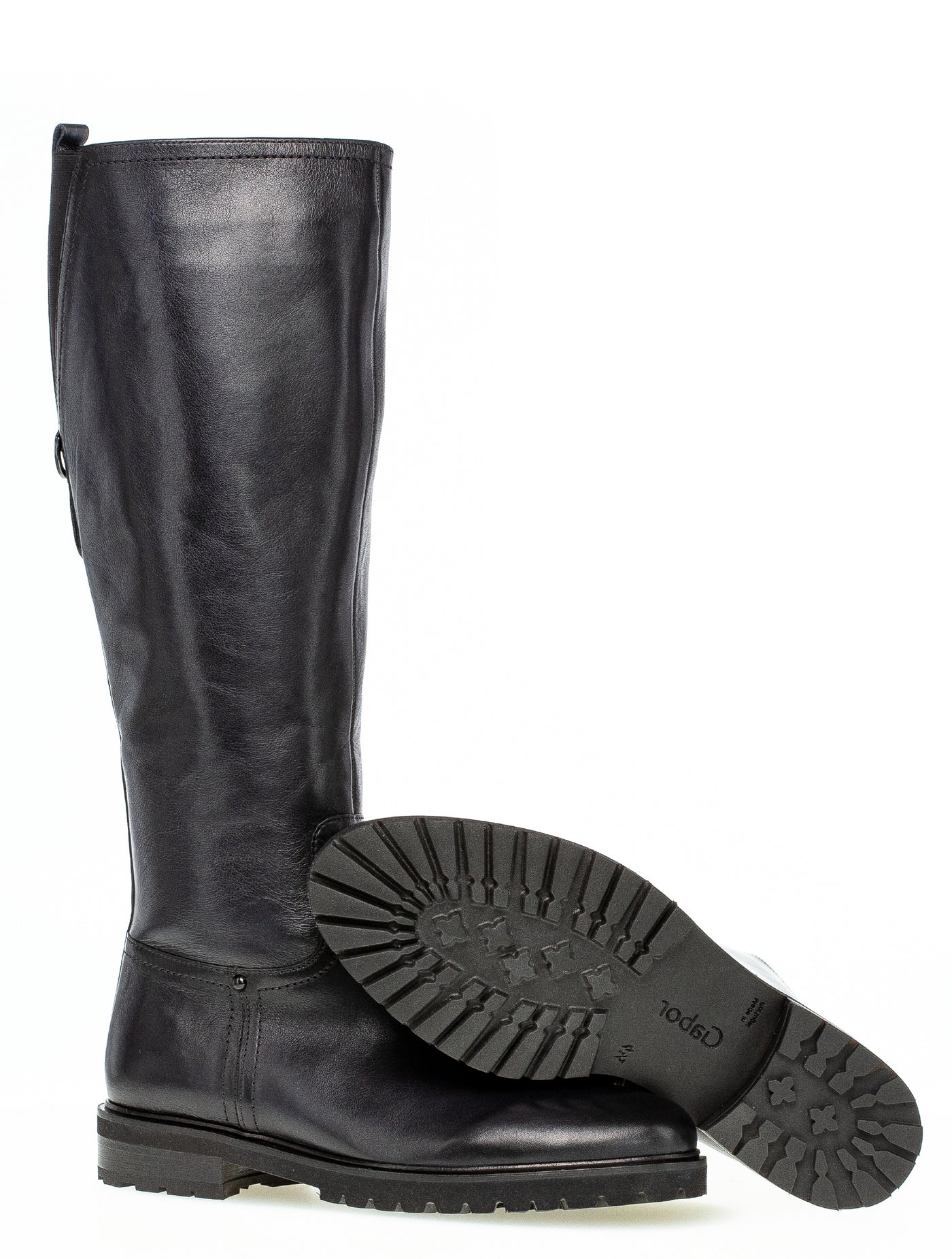 GABOR 71.629.26 - FLAT HEEL LONG BOOT - DARK NAVY