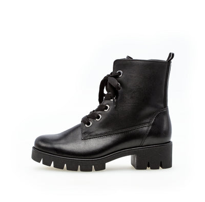 GABOR - 71.711.27 LACED UP ANKLE BOOT - BLACK