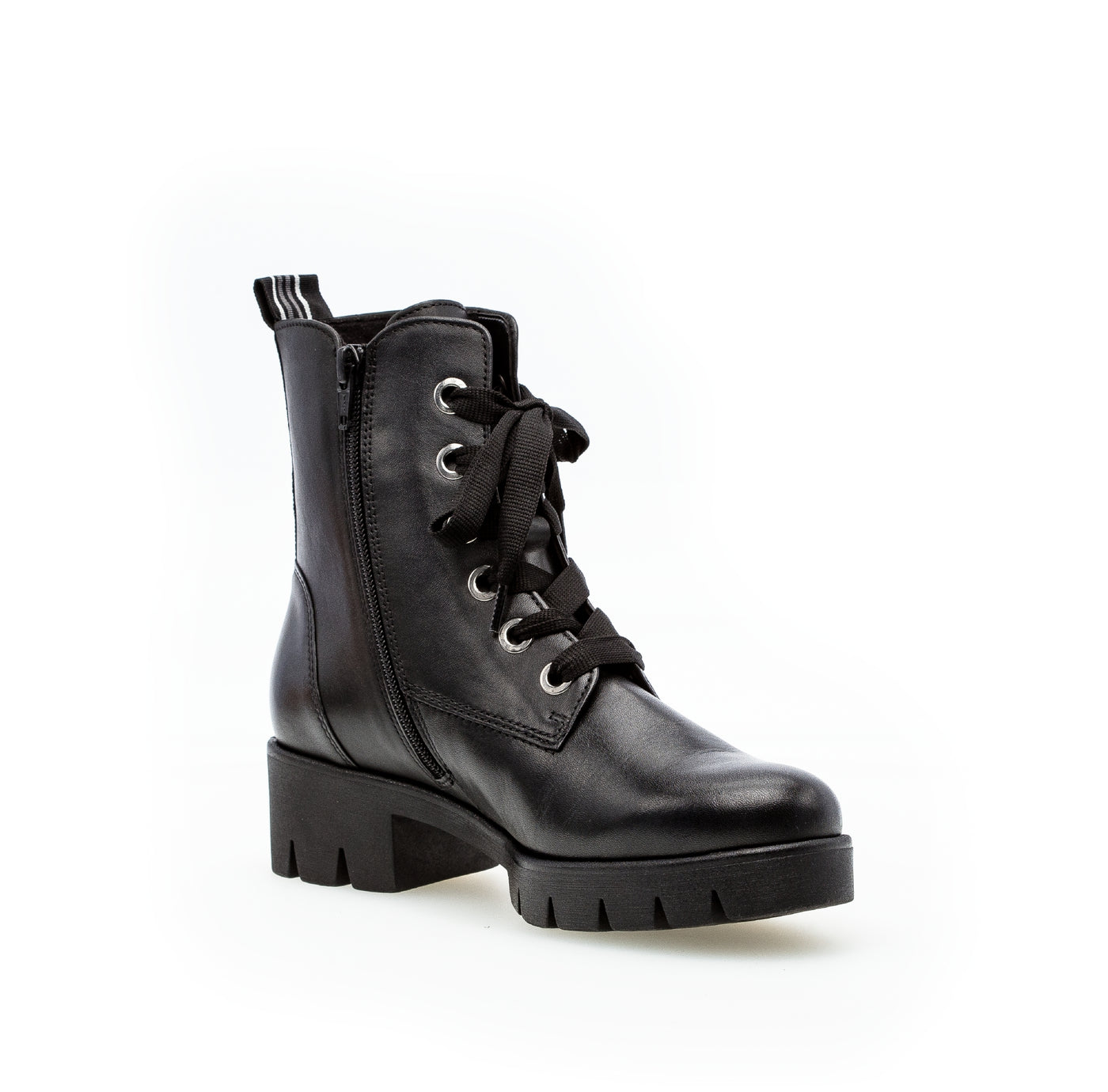 GABOR - 71.711.27 LACED UP ANKLE BOOT - BLACK