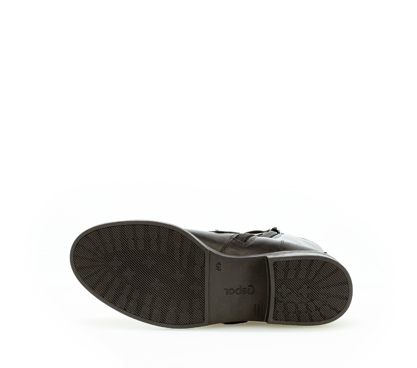 GABOR - 71.795.27 FLAT ZIP ANKLE BOOT WITH BUCKLE STRAPS - BLACK