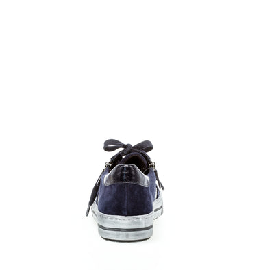 GABOR - 73.360.16 FLAT LACE UP FASHION SHOE - NAVY