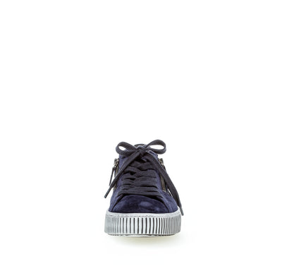 GABOR - 73.360.16 FLAT LACE UP FASHION SHOE - NAVY