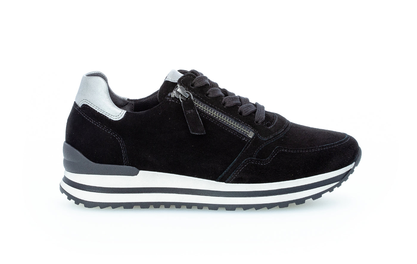 GABOR - 76.528.67 LACED FASHION SHOE - BLACK