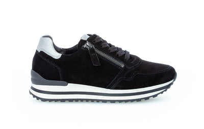 GABOR - 76.528.67 LACED FASHION SHOE - BLACK