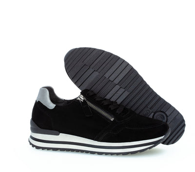 GABOR - 76.528.67 LACED FASHION SHOE - BLACK