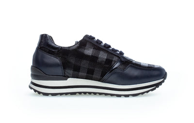 GABOR - 76.528.86 LACED WEDGE FASHION SHOE - NAVY