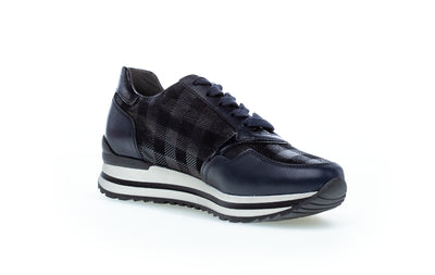 GABOR - 76.528.86 LACED WEDGE FASHION SHOE - NAVY