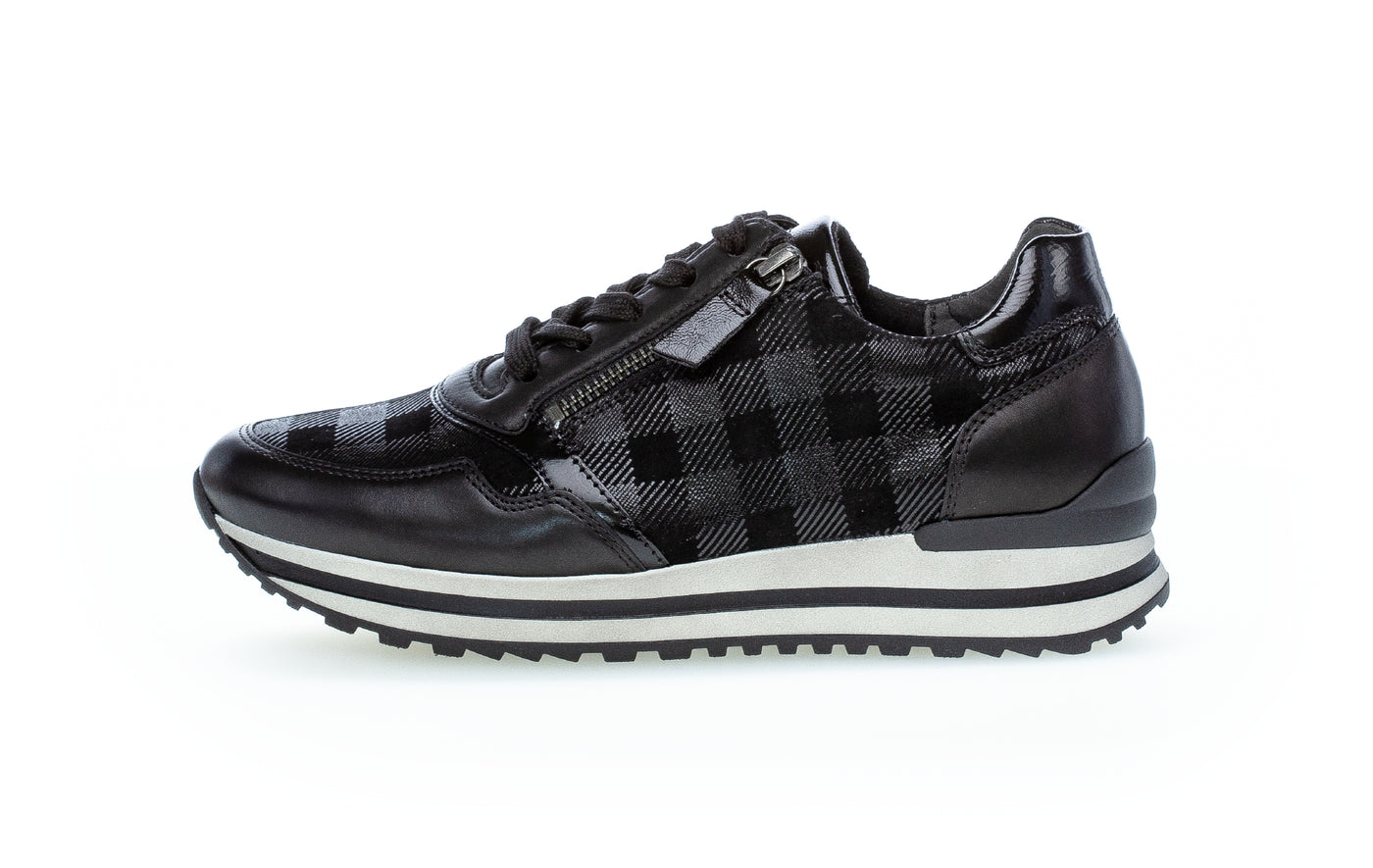 GABOR - 76.528.87 LACED FASHION SHOE - BLACK