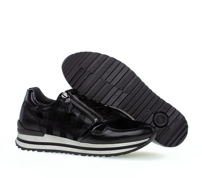 GABOR - 76.528.87 LACED FASHION SHOE - BLACK