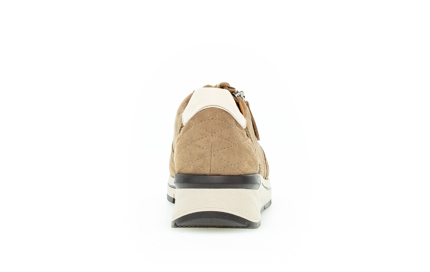 GABOR - 76.588.44 LACED FASHION SHOE WITH ZIP - TAUPE SUEDE