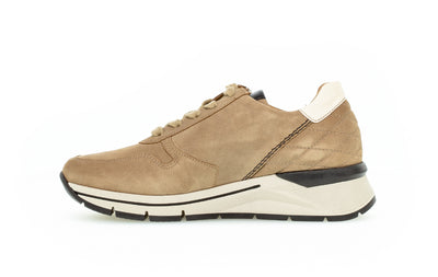 GABOR - 76.588.44 LACED FASHION SHOE WITH ZIP - TAUPE SUEDE