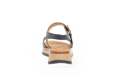 GABOR - 82.744.57 MEDIUM WEDGE COMFORT SANDAL - BLACK