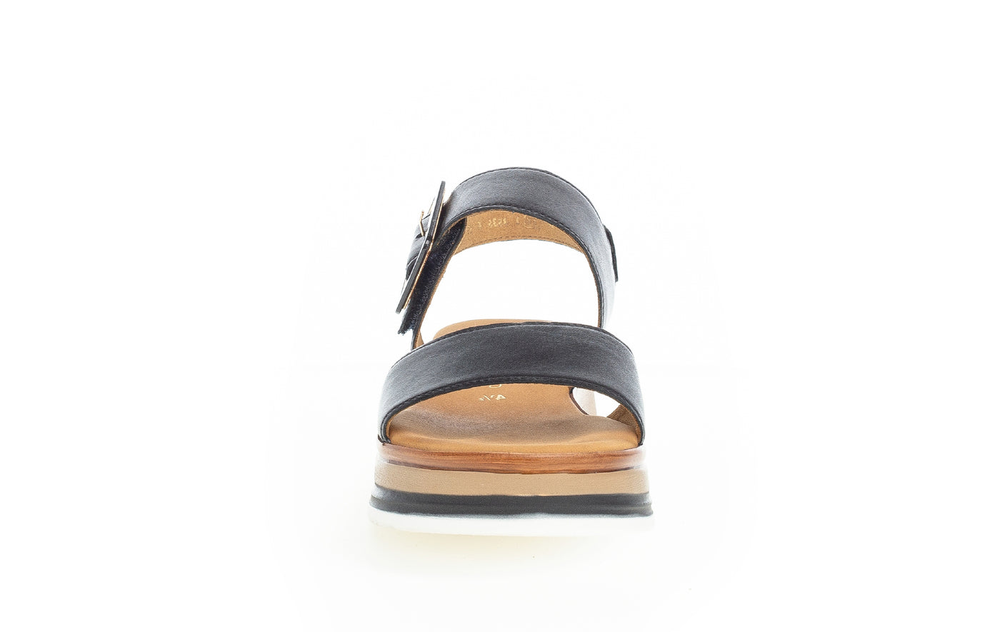GABOR - 82.744.57 MEDIUM WEDGE COMFORT SANDAL - BLACK