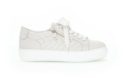 GABOR - 83.324.39 FLAT LACE UP FASHION SHOE - GREY SUEDE