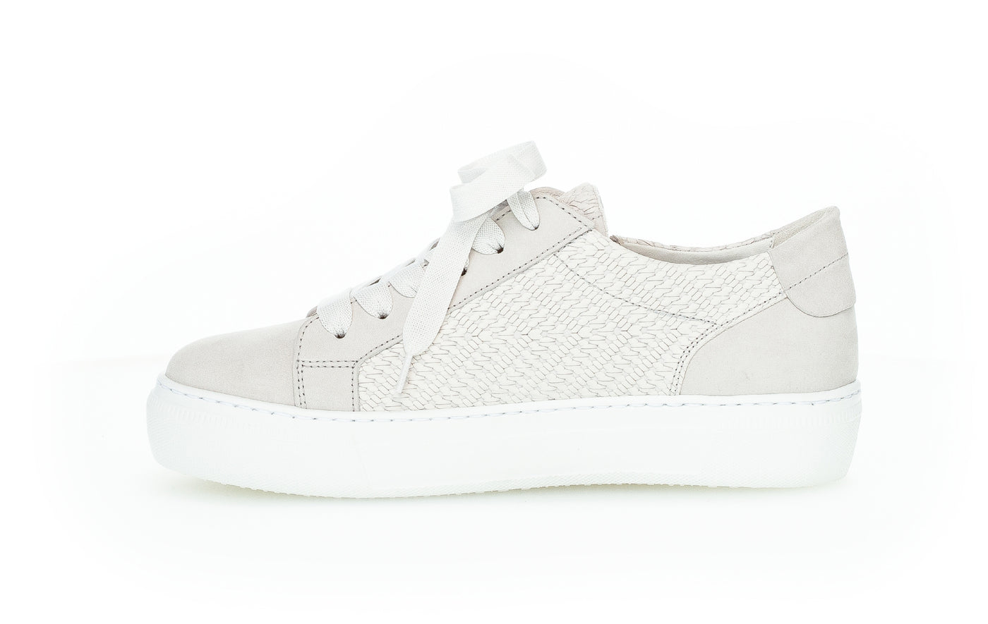 GABOR - 83.324.39 FLAT LACE UP FASHION SHOE - GREY SUEDE