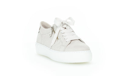 GABOR - 83.324.39 FLAT LACE UP FASHION SHOE - GREY SUEDE