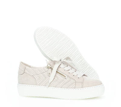 GABOR - 83.324.39 FLAT LACE UP FASHION SHOE - GREY SUEDE