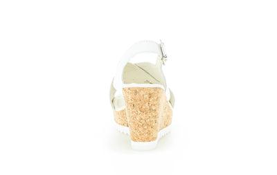 GABOR - 85.791.21 HIGH WEDGE SANDAL - WHITE