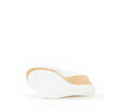 GABOR - 85.791.21 HIGH WEDGE SANDAL - WHITE