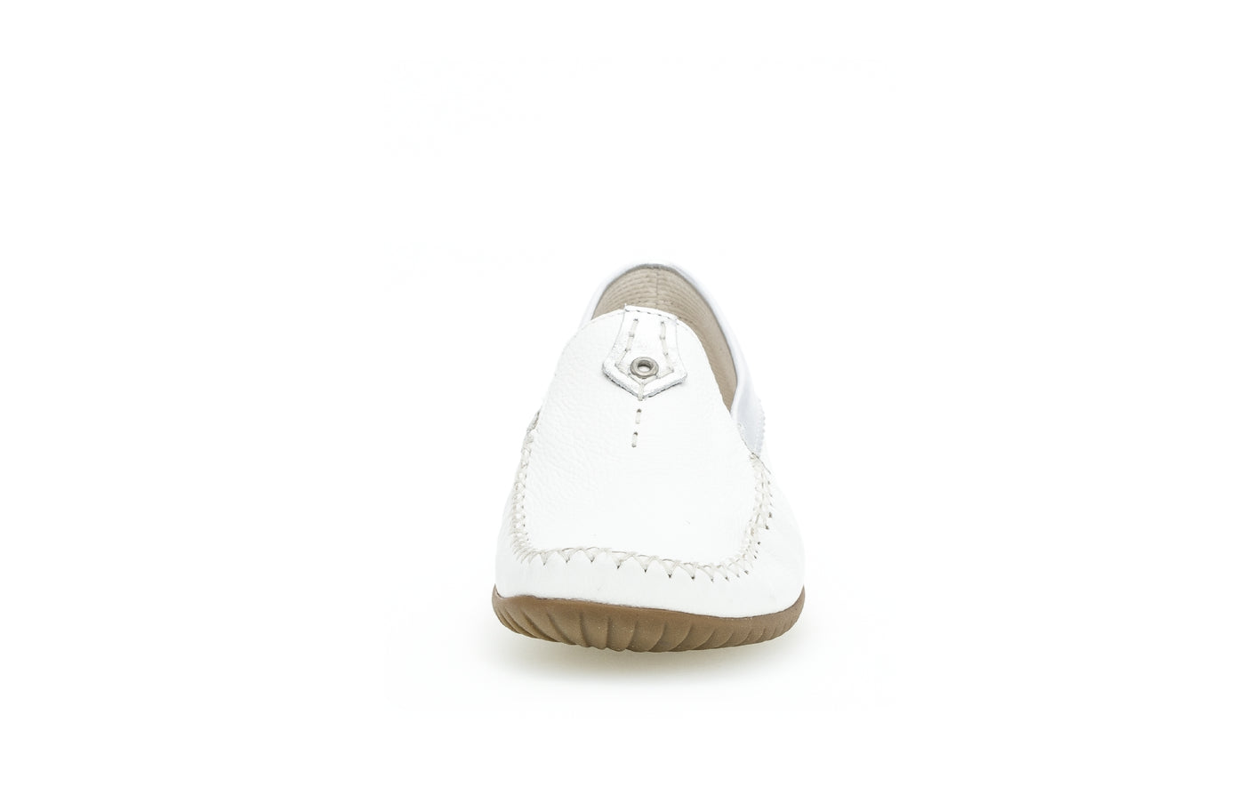 GABOR - 86.090.50 FLAT LOAFER - WHITE/SILVER
