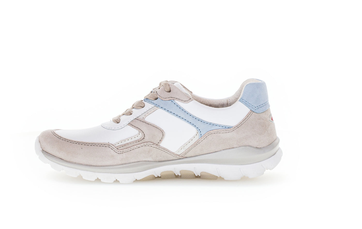 GABOR - 86.964.01 ROLLING SOFT LACED FASHION TRAINER - BEIGE MULTI