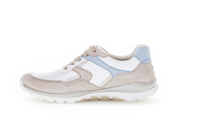 GABOR - 86.964.01 ROLLING SOFT LACED FASHION TRAINER - BEIGE MULTI