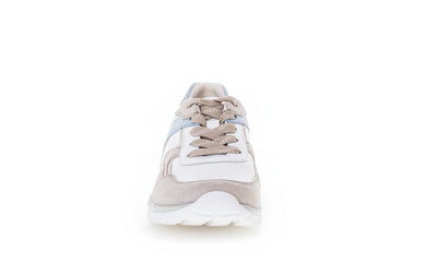 GABOR - 86.964.01 ROLLING SOFT LACED FASHION TRAINER - BEIGE MULTI