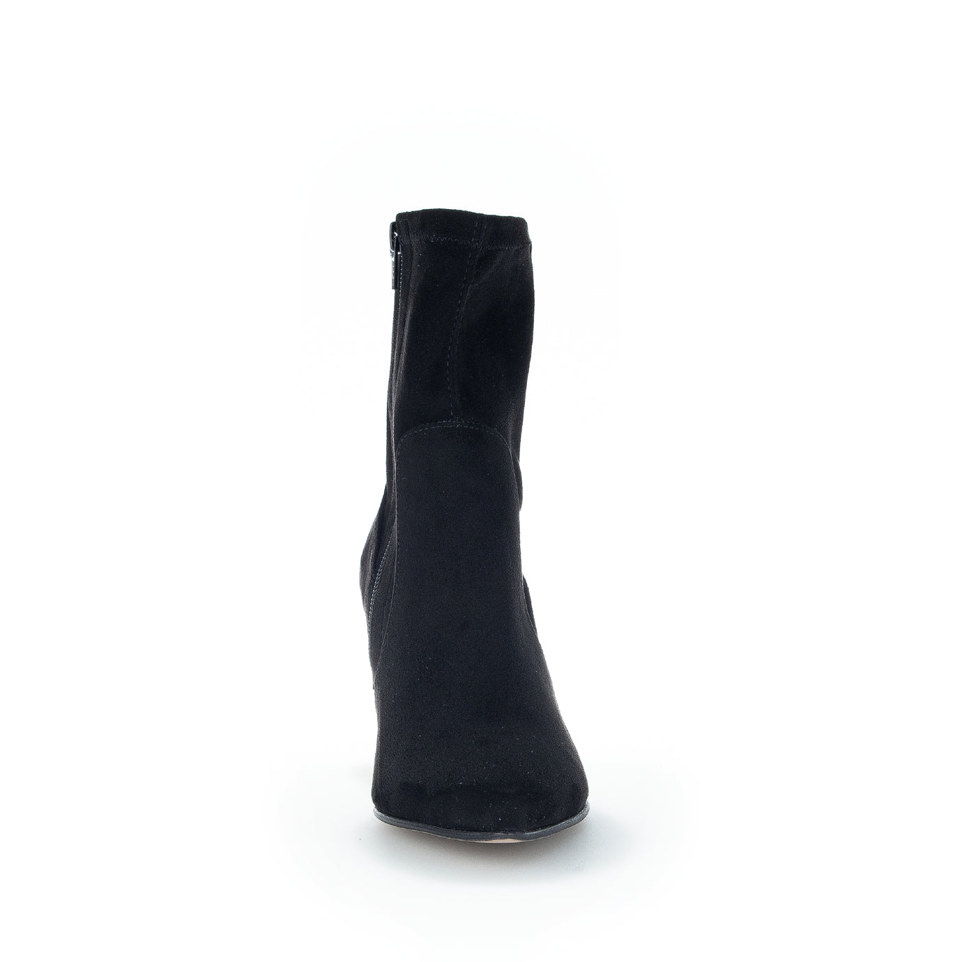 GABOR 95.881.47 MEDIUM HEEL ANKLE BOOT - BLACK SUEDE