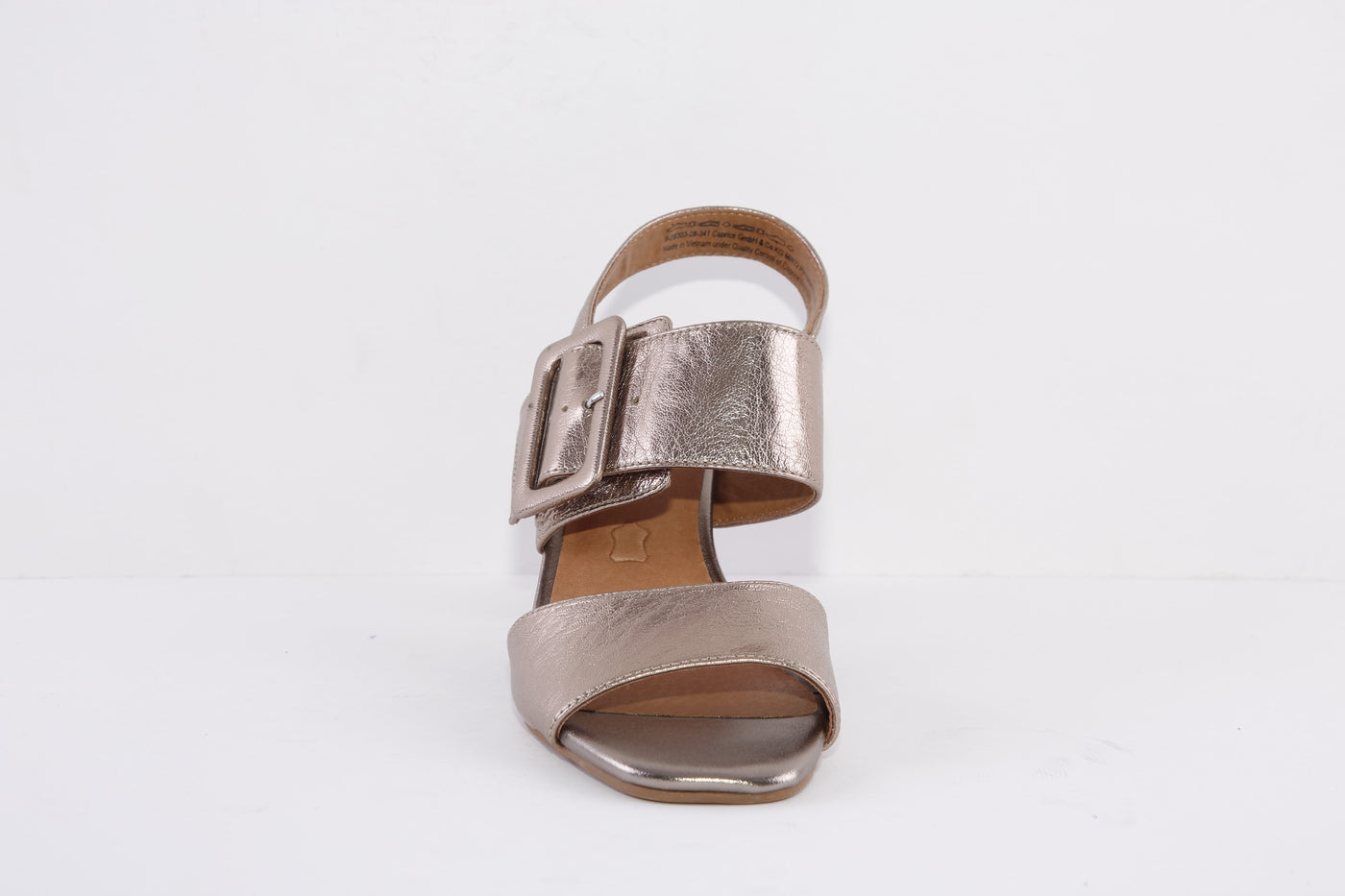 CAPRICE - 28303-341 MEDIUM BLOCK HEEL FASHION SANDAL - TAUPE