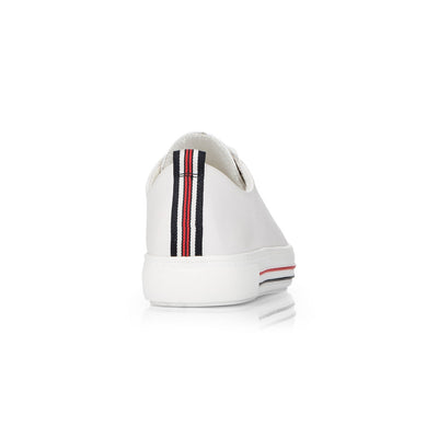 REMONTE - FLAT LACED SHOE - WHITE LEATHER