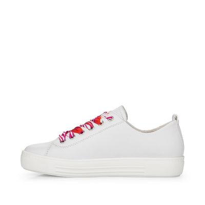 REMONTE - D0900-82- FLAT FASHION LACED SHOE - WHITE MULTI