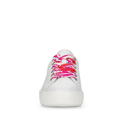 REMONTE - D0900-82- FLAT FASHION LACED SHOE - WHITE MULTI