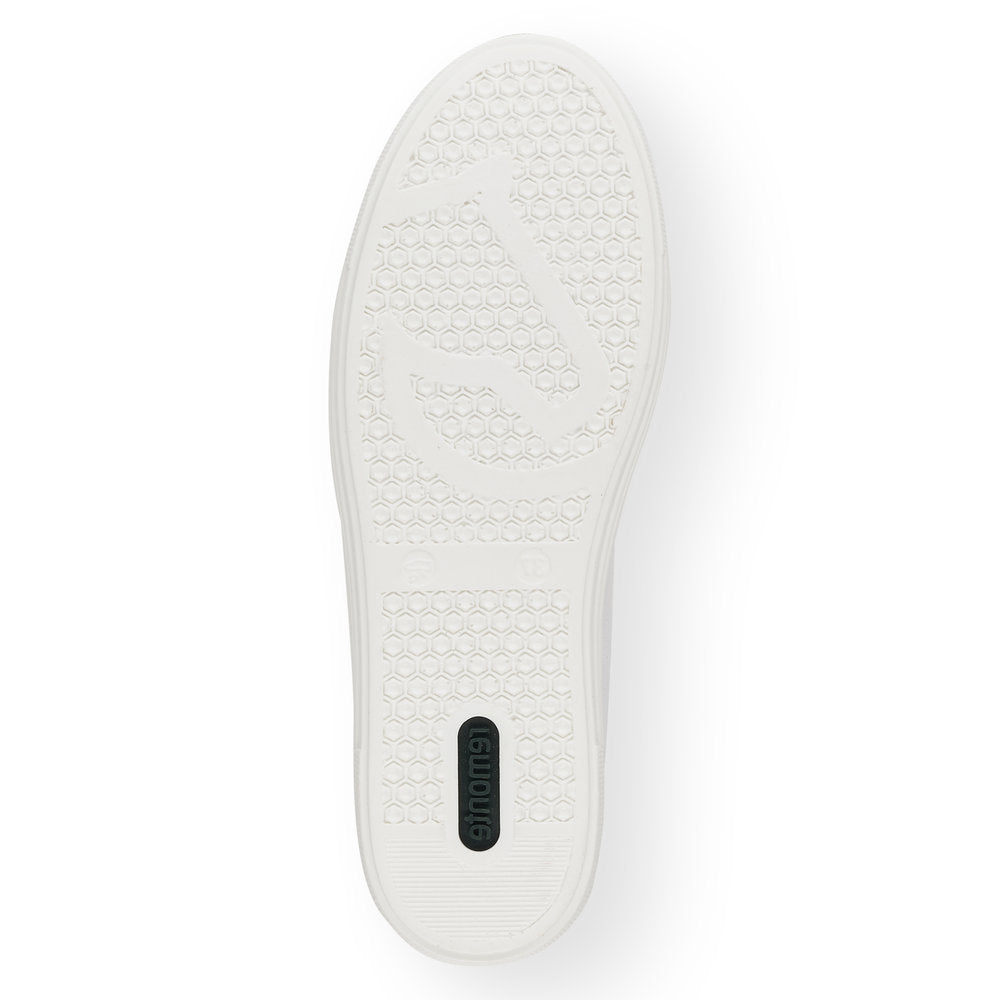REMONTE - D0900-82- FLAT FASHION LACED SHOE - WHITE MULTI