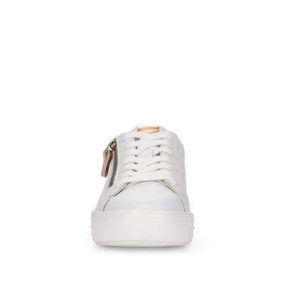 REMONTE - D0903-81 FLAT ZIP/LACE FASHION SHOE - WHITE