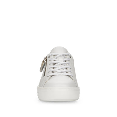 REMONTE D0916-80 - FLAT LACED/ZIP FASHION SHOE - WHITE