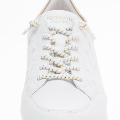 REMONTE - D1319-80 LACED PLATFORM RUNNER - WHITE/GOLD