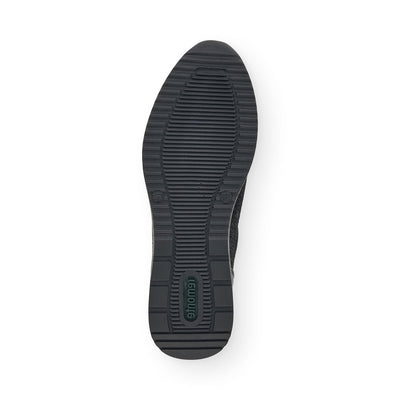 REMONTE - D2401-02 LACED WEDGE SHOE WITH ZIP - BLACK