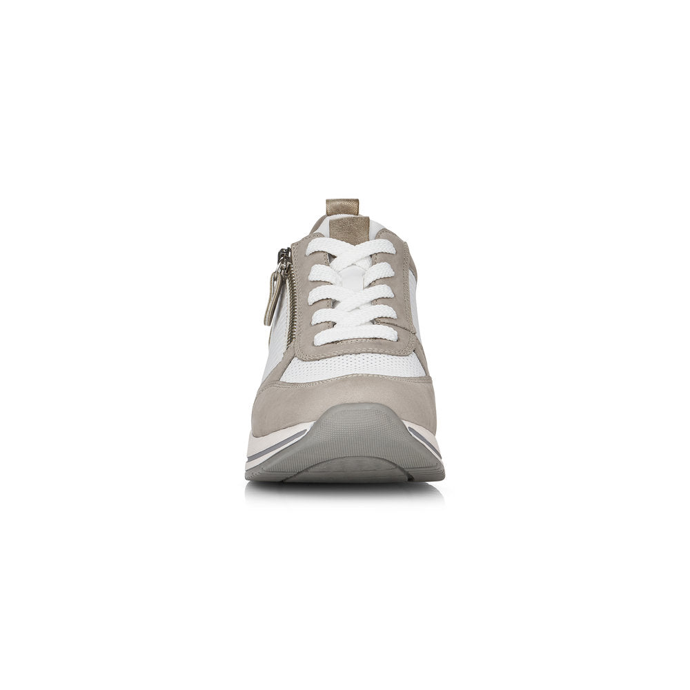 LDS LACED SHOE - GREY/WHITE