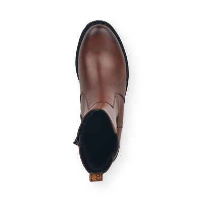 REMONTE - D8685-22 CALF-LENGTH CHELSEA BOOT - TAN LEATHER