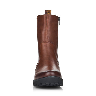 REMONTE - D8685-22 CALF-LENGTH CHELSEA BOOT - TAN LEATHER