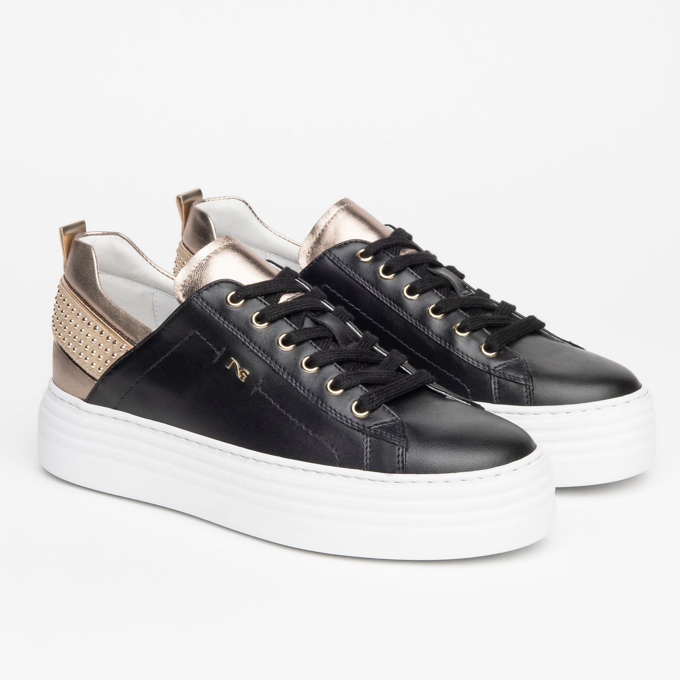 NeroGiardini - I117001D LACED FASHION SHOE - BLACK/BRONZE