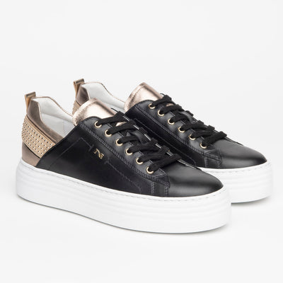 NeroGiardini - I117001D LACED FASHION SHOE - BLACK/BRONZE