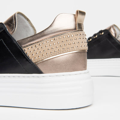 NeroGiardini - I117001D LACED FASHION SHOE - BLACK/BRONZE