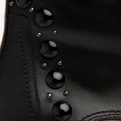 NeroGiardini - I117701D BIKER ANKLE BOOT - BLACK LEATHER