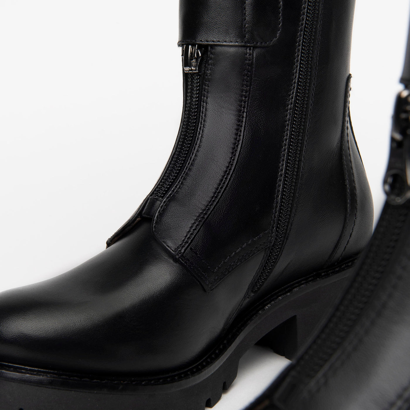NeroGiardini - I117701D BIKER ANKLE BOOT - BLACK LEATHER