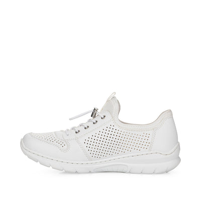 RIEKER - L3254-80 TOGGLE LACE FASHION SHOE - WHITE