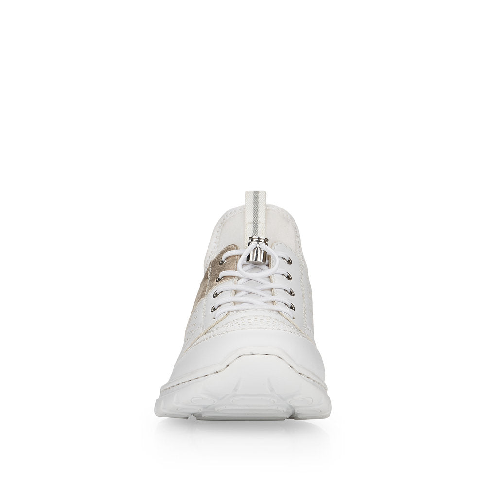 RIEKER - L3254-80 TOGGLE LACE FASHION SHOE - WHITE
